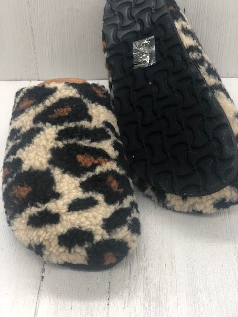 Leopard - Cork Bottom Slippers