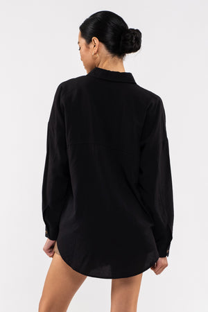 
            
                Load image into Gallery viewer, Collared Button Down - Black
            
        
