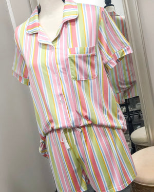 Janey Stripe - Sleep Shorts