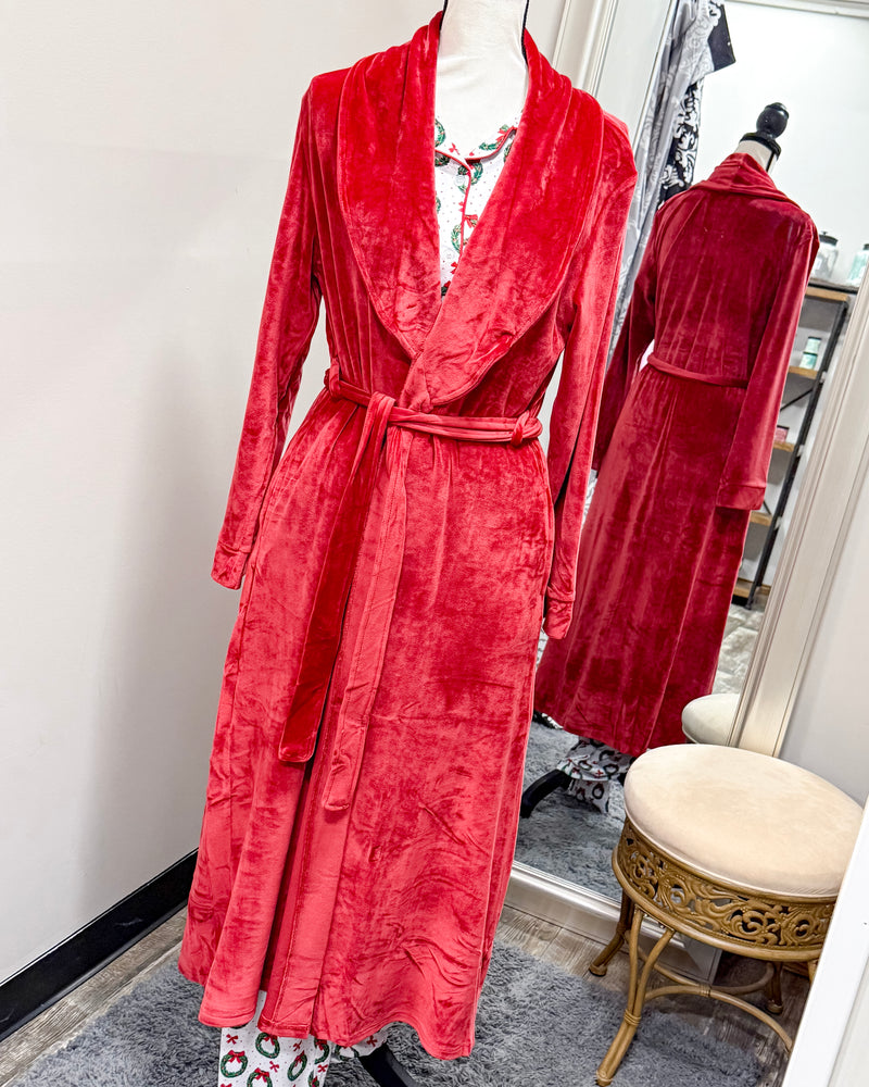 Classic Harbin Robe - Dark Red
