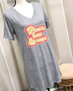 Peace Love and Naps - Let Me Sleep Shirt