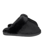 Faux Fur Slippers - Black