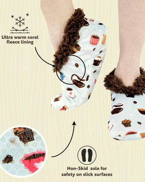 Coffee First - Fuzzy Feet Slippers