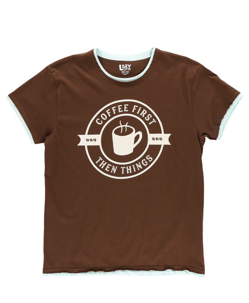 Coffee First - Pajama Top