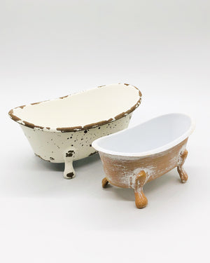 Distressed Cream Bathtub