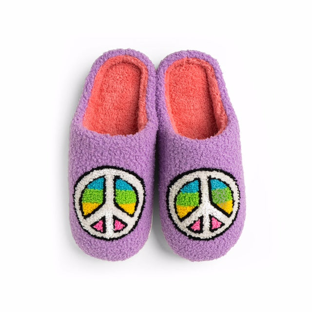 
            
                Load image into Gallery viewer, Super Fuzzy Slippers - Peace
            
        