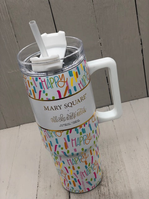 Happy - Stainless To Go Tumbler