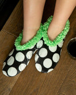 Polka Dot - Fuzzy Feet Slippers