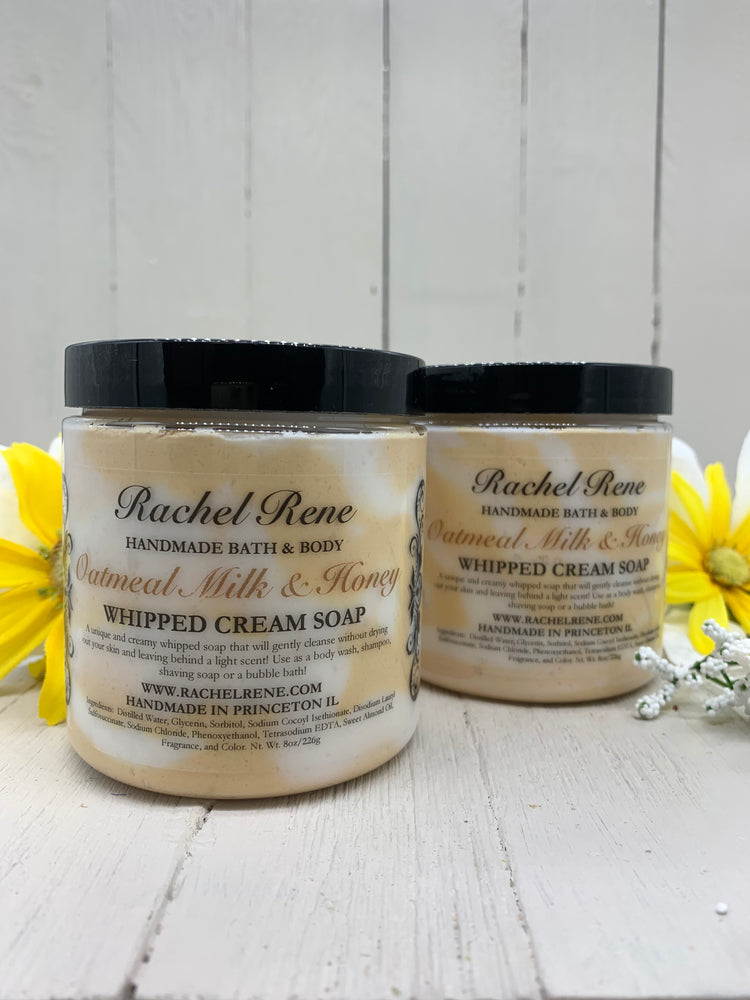 Oatmeal Milk & Honey Whipped Cream Soap