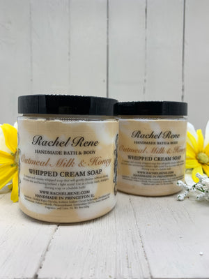 Oatmeal Milk & Honey Whipped Cream Soap