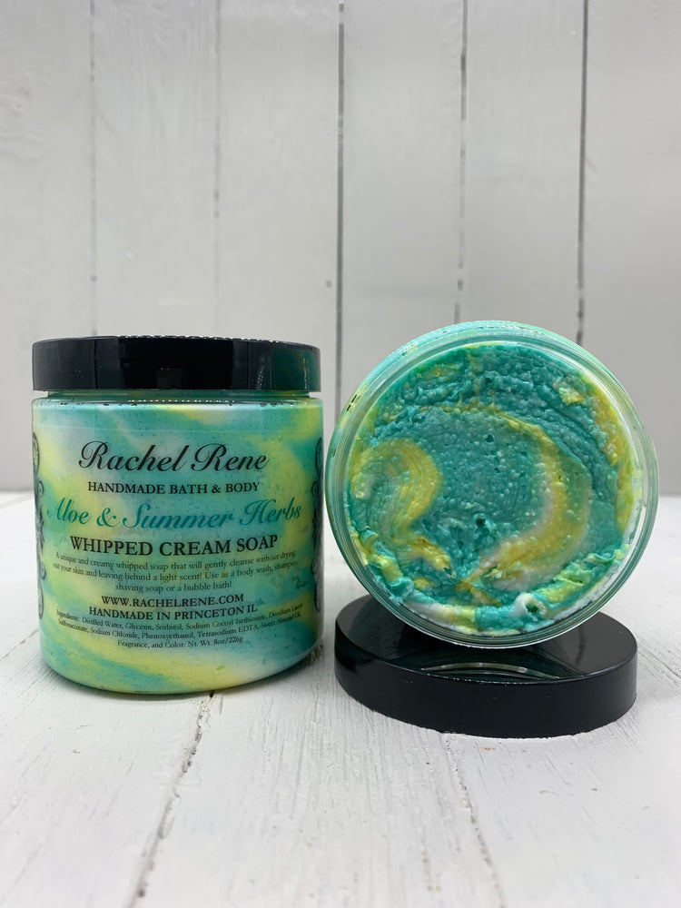 Aloe & Summer Herbs Whipped Soap