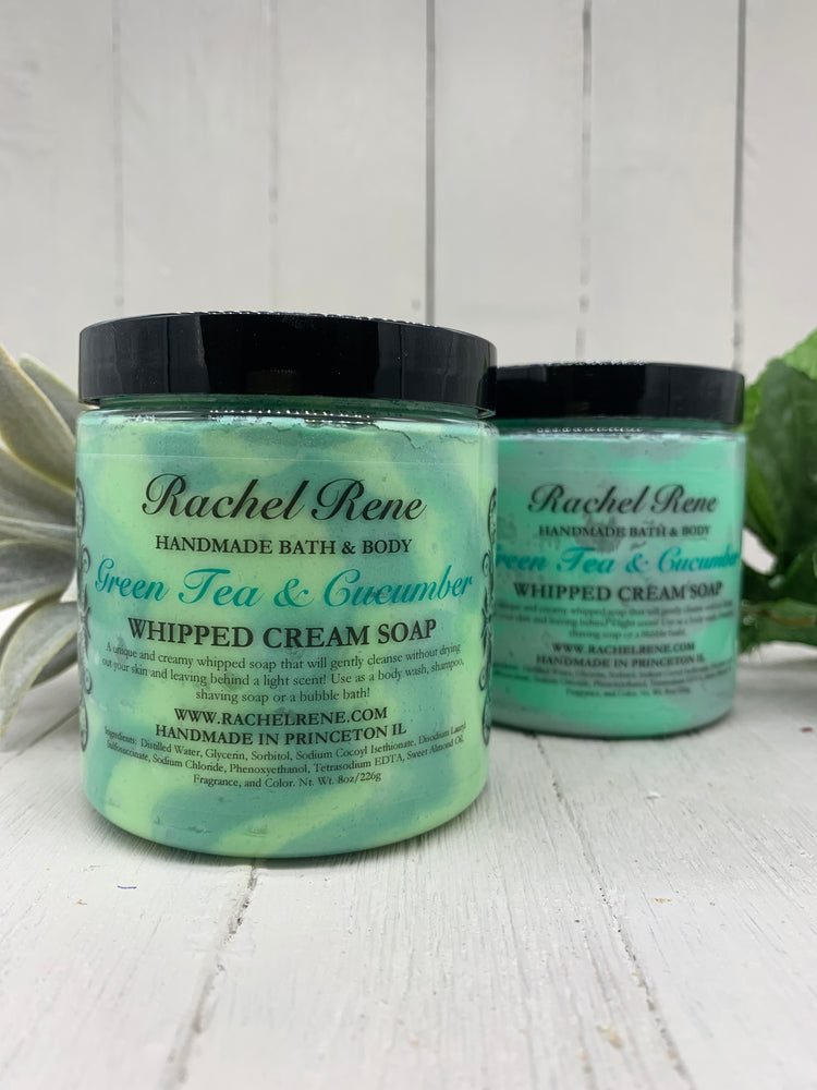 Green Tea & Cucumber Whipped Soap