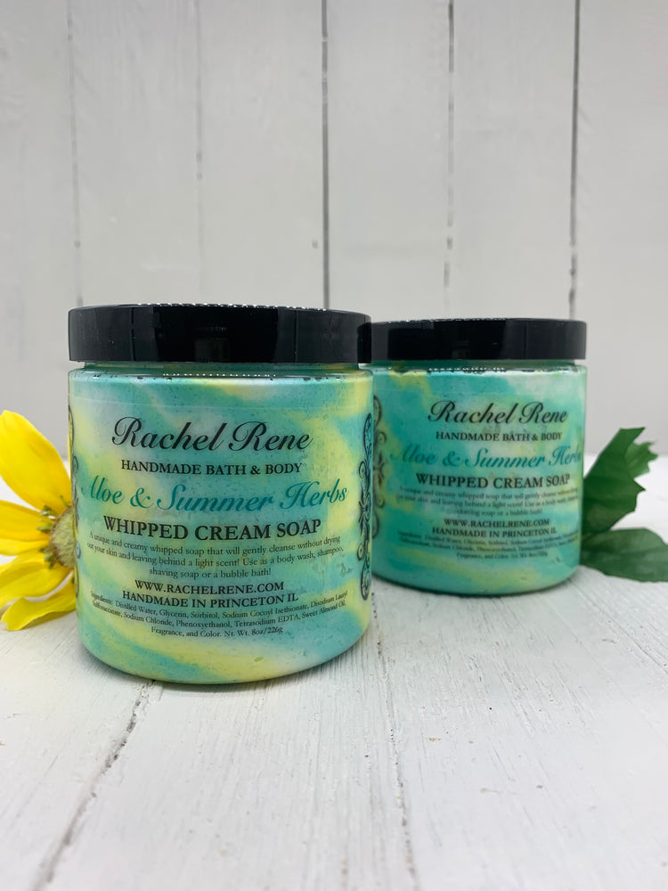 Aloe & Summer Herbs Whipped Soap