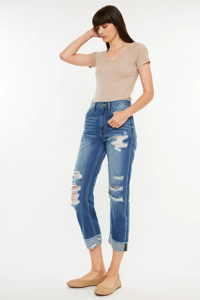 Eloise High Rise Straight Leg Jeans