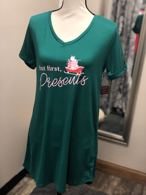 But First Presents  - Sleep Shirt
