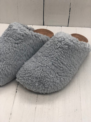 
            
                Load image into Gallery viewer, Grey - Cork Bottom Slippers
            
        