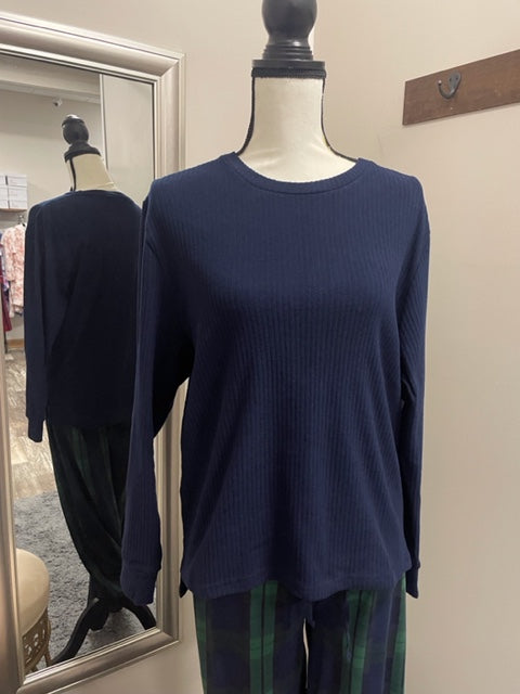 
            
                Load image into Gallery viewer, Lilabet High Low Pullover - Navy
            
        