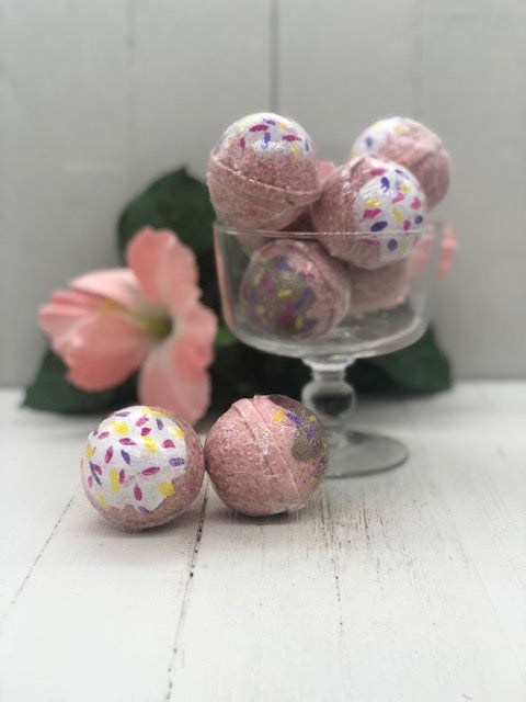 Pink Cupcake Bath Bombs