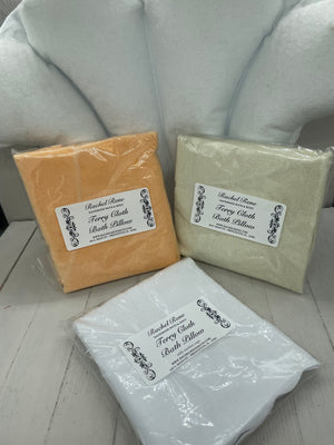 Terry Cloth Inflatable Bath Pillow