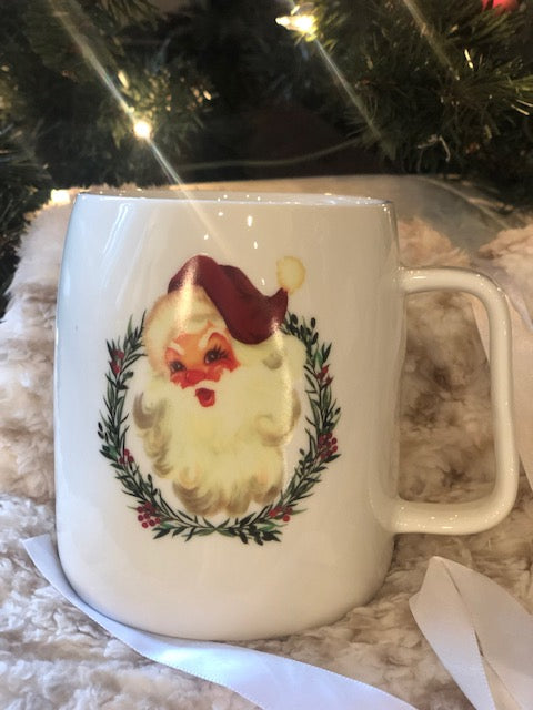
            
                Load image into Gallery viewer, Santa Wreath - Ceramic Mug
            
        