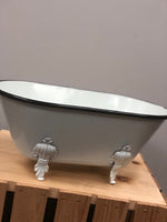 Black & White Enamel Large Bathtub