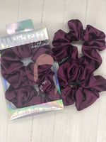 Plum - Unwind Satin Scrunchie