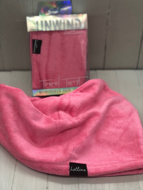 Hot Pink Towel Twist - Microfiber Hair Towel