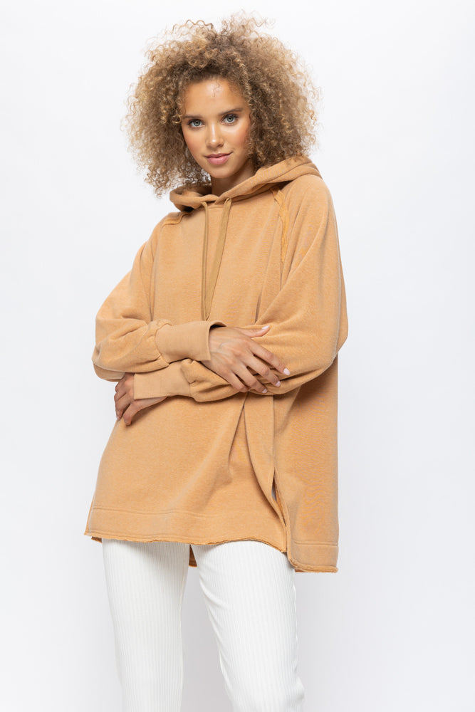 Relaxed Fit Hoodie - Camel