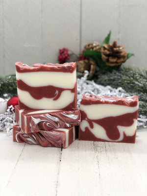 
            
                Load image into Gallery viewer, Candy Cane Soap Bar
            
        