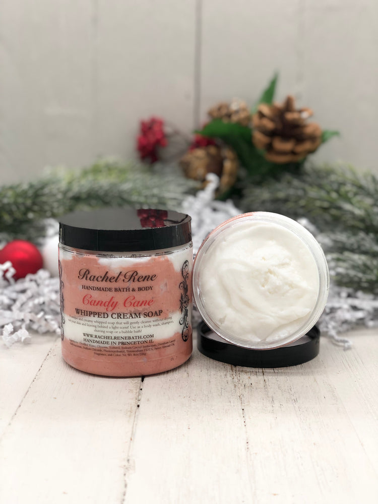 
            
                Load image into Gallery viewer, Candy Cane Whipped Soap
            
        